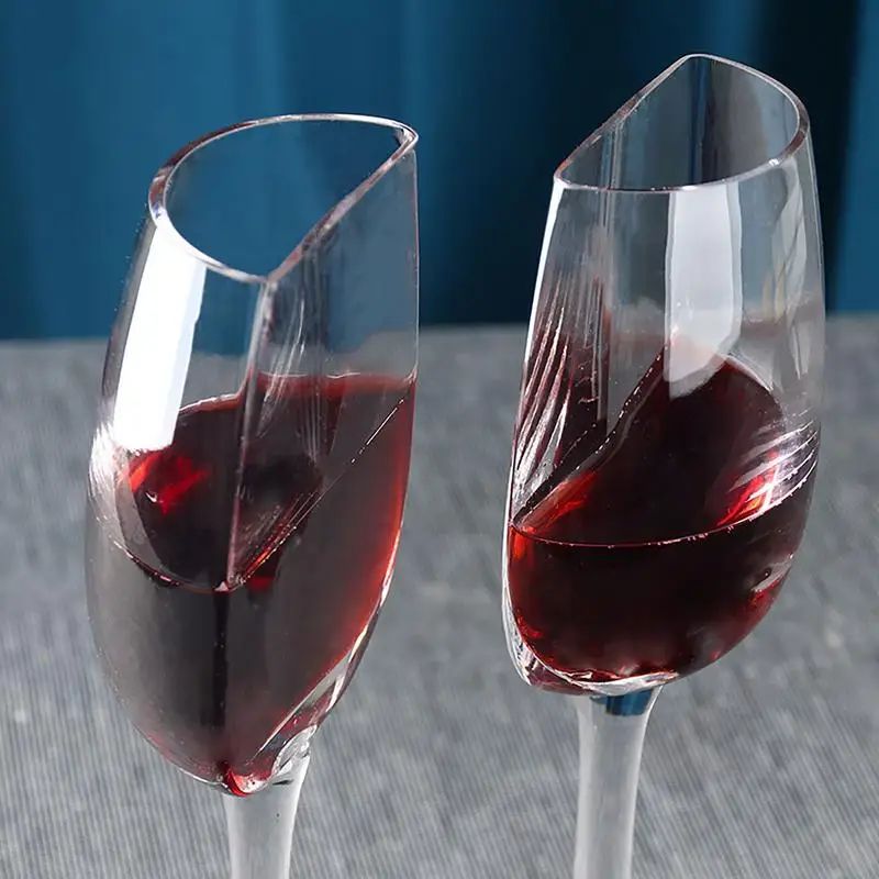 Creative 140ml Crystal Glass Clear Glasses Red Wine Cups Vintage Tall Wine Glassware Long Stemmed Wine Glasses Champagne Glasses