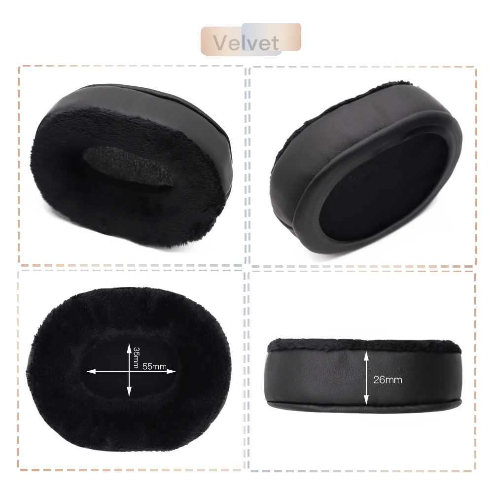 EarTlogis Replacement Ear Pads for JBL E65BTNC E65-BT-NC for Everest Elite 750NC Headset Parts Earmuff Cover Cushion Cups Pillow