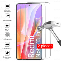 2 Pcs Full Cover Tempered Glass For Xiaomi Redmi Note 13 Pro 5G Note13 13Pro Note13Pro 4G Protective Glass Screen Protector Film