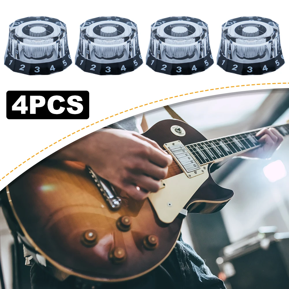 4 boutons de guitare rotatifs pour le contrôle du volume et du tonalité, pièces de rechange pour instruments de musique, accessoires pour guitare Les Paul