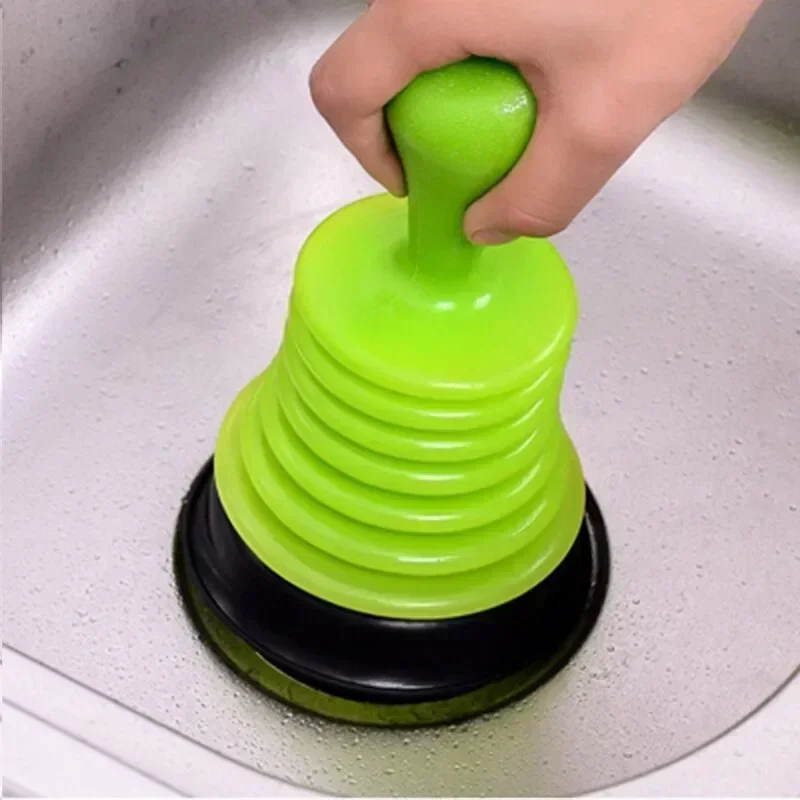 Kitchen Sink Dredge Toilet Squeeze Drainage Cleaner Leather Suction Toilet Suction Bathroom Sewer Anti-clogging Tool