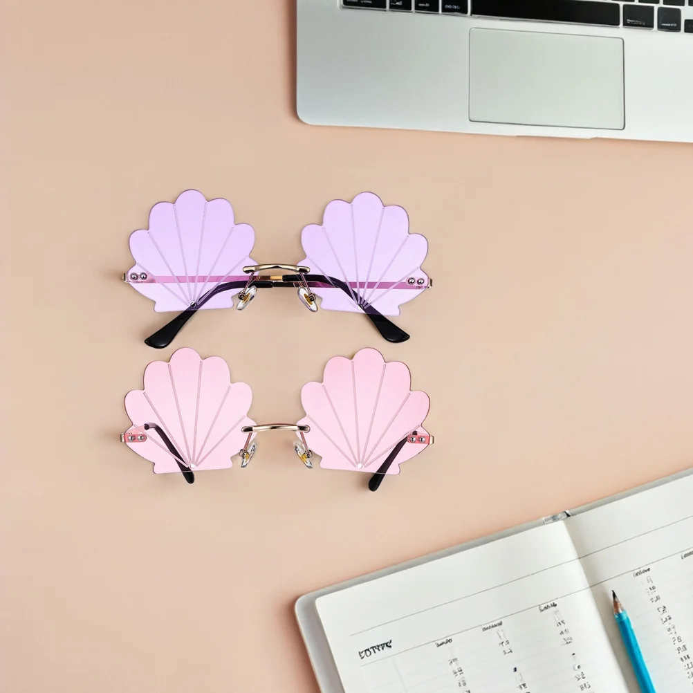 3 قطع مضحك بدون شفة صدف النظارات الشمسية الصيف شاطئ حزب نظارات كابينة تصوير الدعائم الجدة الأشعة فوق البنفسجية حماية النظارات البلاستيكية ل