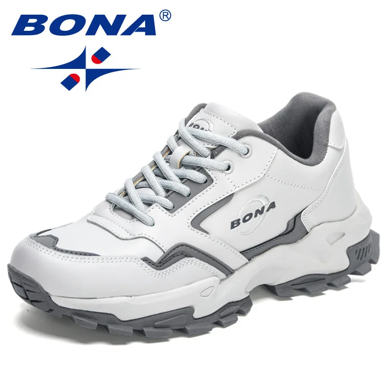 BONA 2023 New Designers High Quality Sport Shoes Men Sneakers Walking Shoes Man Breathable Running Shoes Lightweight Footwear