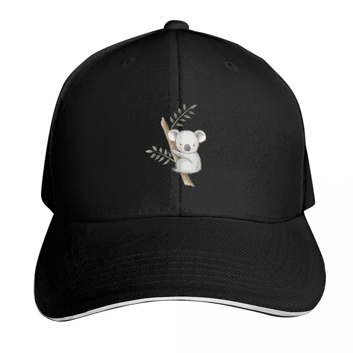 Aussie Animals: Koala in a tree Baseball Cap Vintage Retro Embroidered Lightweight Packable Gift for Him Her