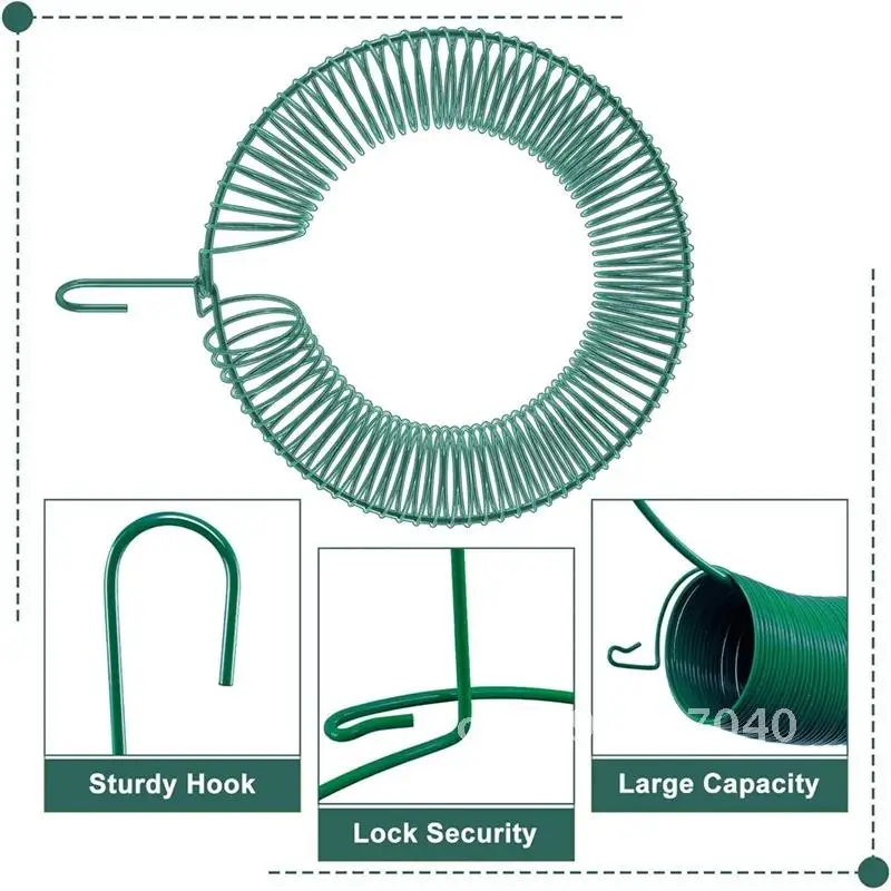 Peanut Wreath Bird Feeder 16 Inch, Durables & Waterproof, Peanut With Hook Solid Feeder Wild Bird Whole Steel Rust