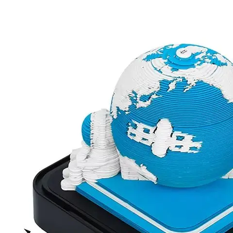 Blocco note 3D Calendario da tavolo Terra Astronauta Sakura Panda Anatra gialla Blocco note animale carino Cancelleria Kawaii Regalo di compleanno di Natale