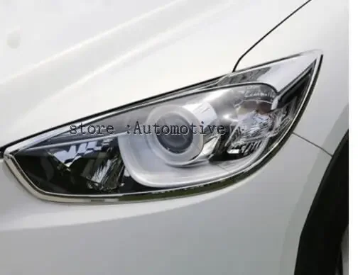 car styling 2012-2015 for Mazda CX-5 ABS Chrome After headlight Lamp Cover Headlights