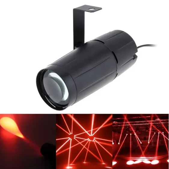 LED Light Beam Pinspot Light Spotlight 5W Super Bright Lamp Mirror Balls DJ Disco Stage Lighting Effect for KTV DJ Party EU Plug