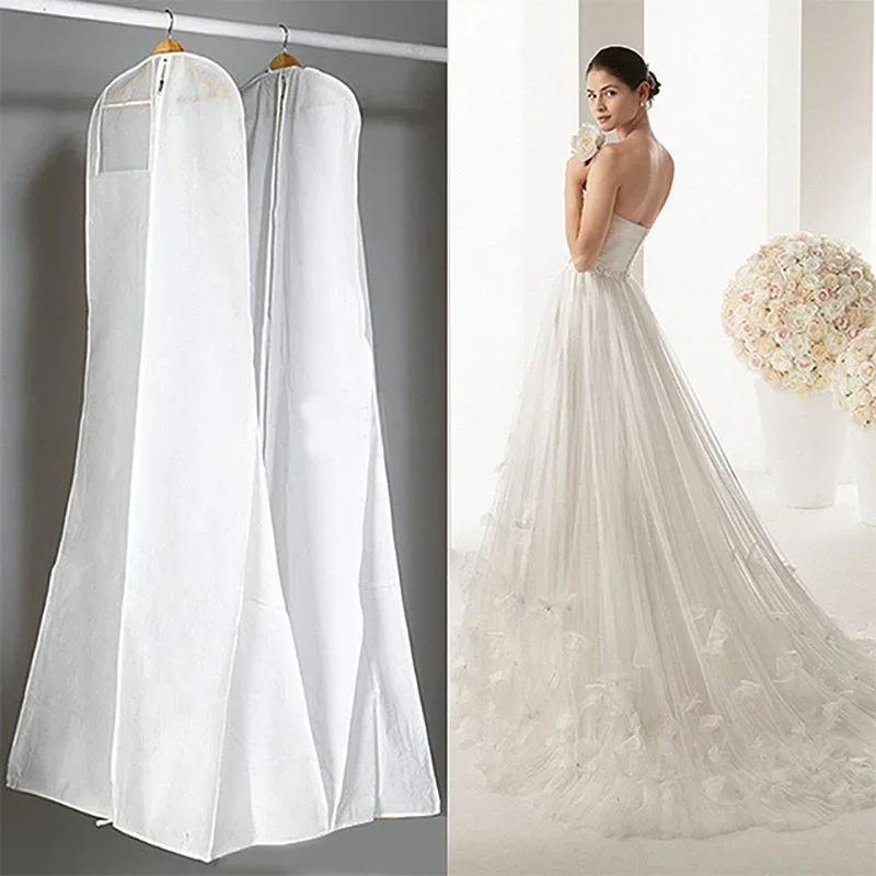 Extra Large Garment Bridal Gown Long Clothes Protector Case Wedding Dress Cover Dustproof Covers Storage Bag