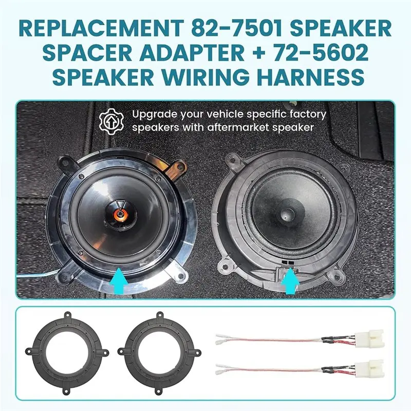 NEW HOT In Stock-82-7501 Speaker Spacer Adapter W/ 72-5602 Speaker Wiring Harness