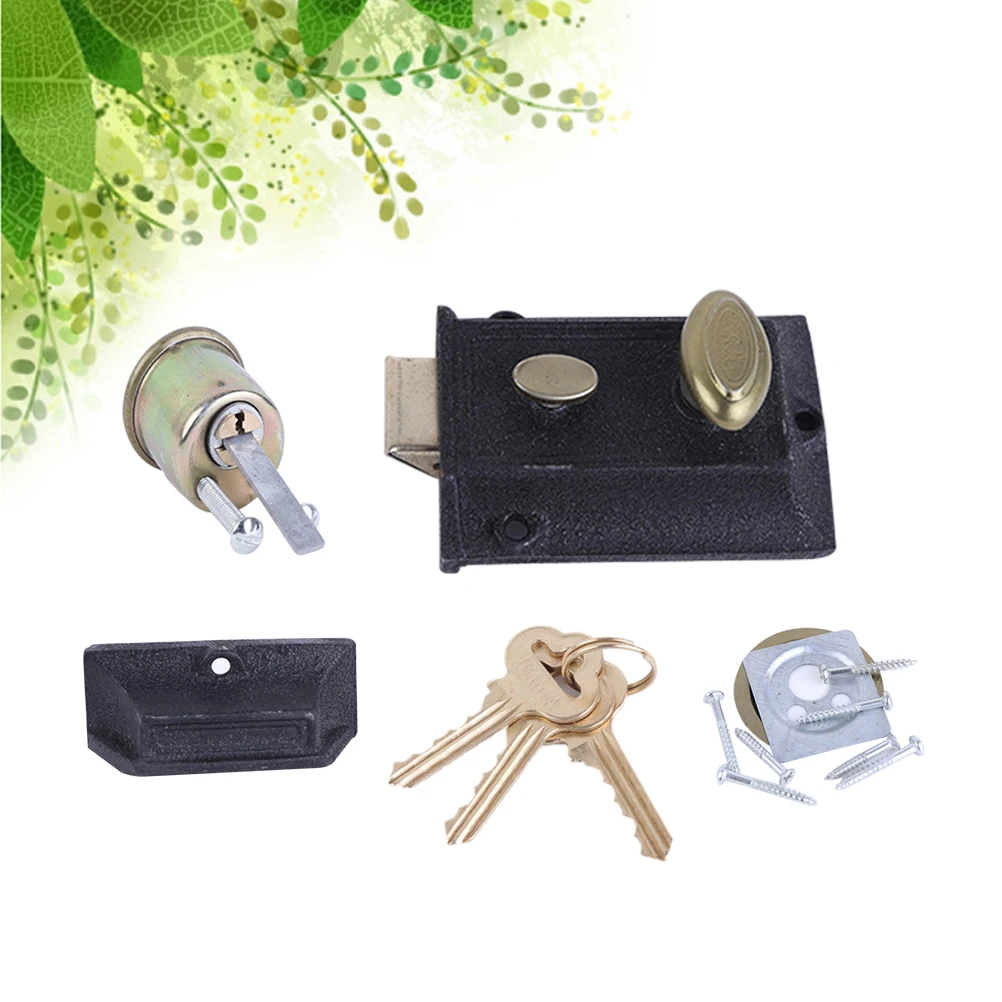

Door Lock Cast Iron Lock Deadbolt Lock Anti-theft Lock Outer Door Lock
