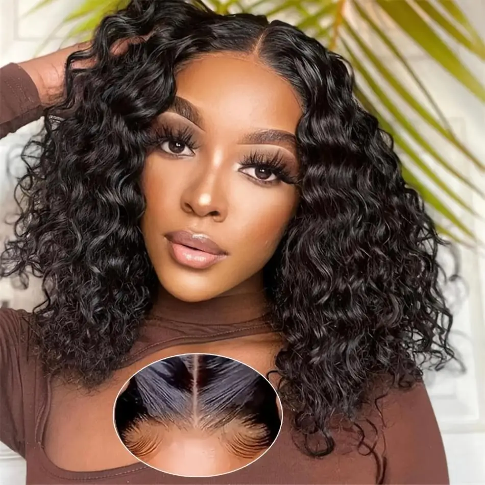 5x5 Hd Lace Frontal Wig Glueless Preplucked Wig Curly Human Hair Ready to Wear Wigs 4x4 Hd Lace Front Human Hair Wigs for Women