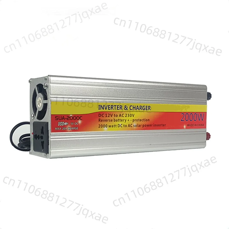 

Car inverter 2000W modified sine wave inverter 12V to 220V with charging converter