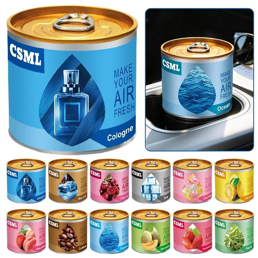 Ambientador para Auto Sólido con Aroma a Chicle Orgánico en Latas, Eliminador de Olores, Fragancia Esencial Duradera y Fuerte para Auto y Hogar