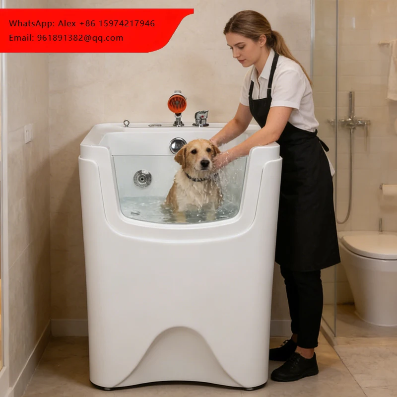 

Acrylic Pet Massage Bathtub For Professional Pet Grooming Salons