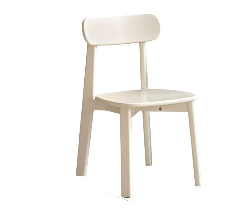 LMM solid wood restaurant cream wind soft bag chair casual back chair household