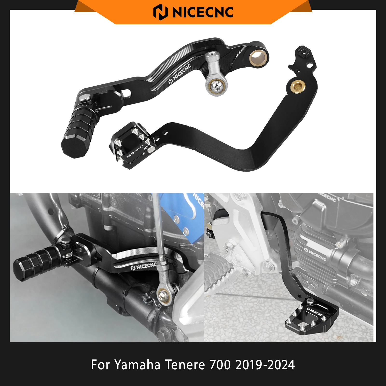 Para yamaha tenere 700 2019-2024 alavanca de freio traseiro pedal alavanca de mudança de engrenagem tenere 700 rally edição tenere 700/xtz 700
