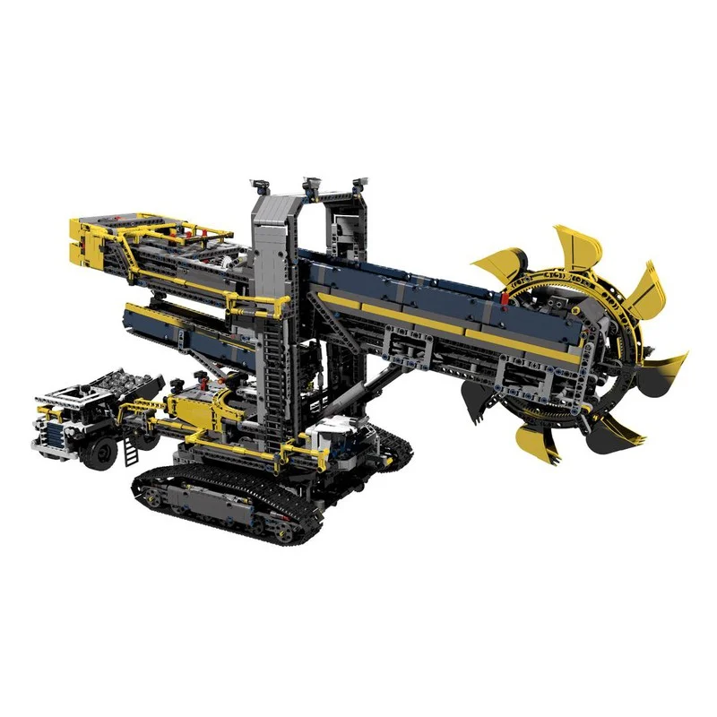 3944pcs MOC Smooth Bucket Wheel Excavator Technical Model Building Blocks Architecture Creative Idea Kids Christmas Gifts Toys