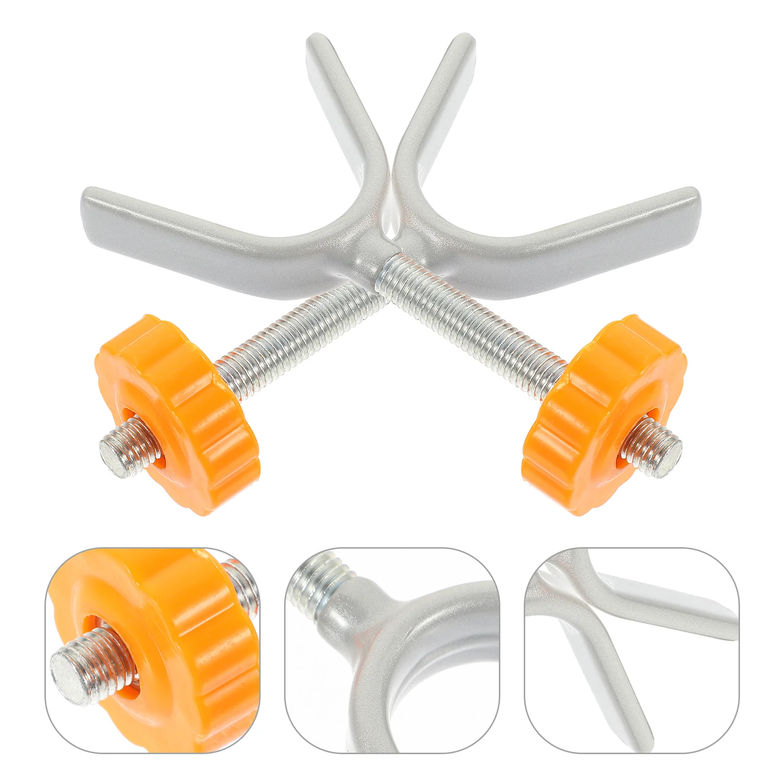 

2 Pcs Safety Door Y-shaped Baby Bolts Retractable Iron Fitting Connector for Guardrail Fence