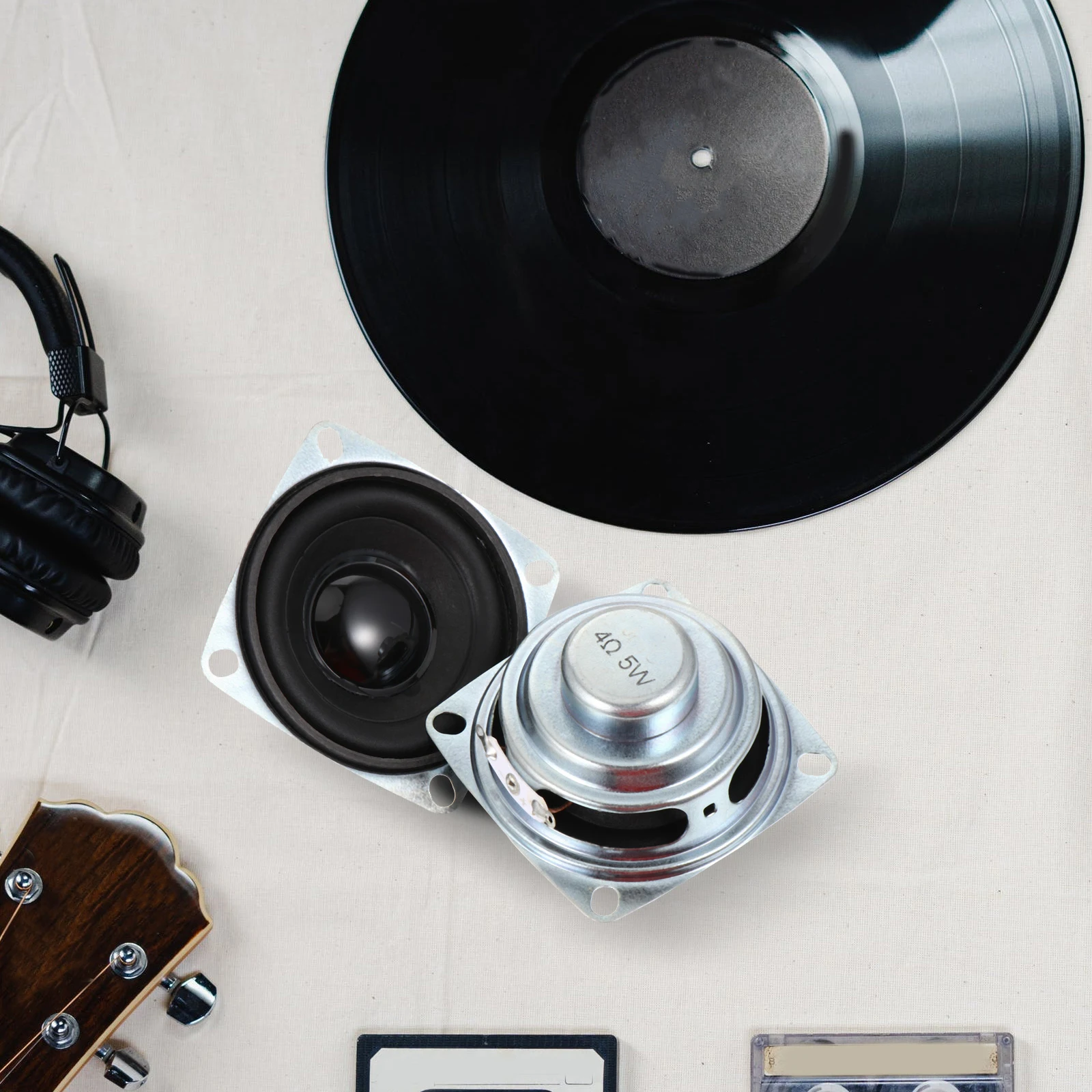 

2 Pcs Woofer Round Speaker Stereo Full Frequency Magnetic Audio Loudspeaker Internal Ultra Thin Sound System