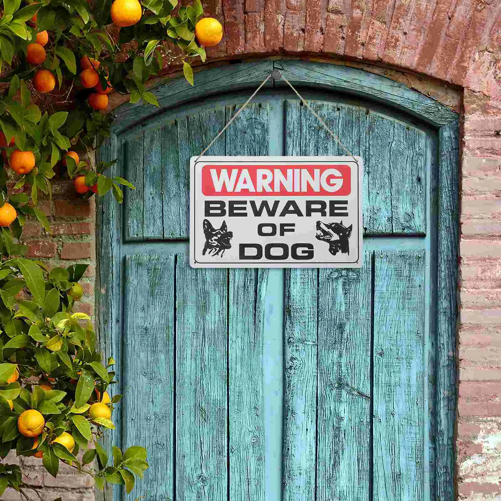 Vintage Dog Warning Sign Retro Beware Of Dog Sign Iron Retro Beware Dogs Sign Unique Garden Sign For Fences To Deter Trespassers