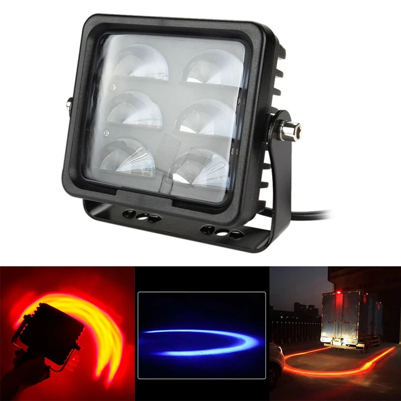 

HOT-12V-80V U-Shaped Forklift LED Warning Light Safe Area Signal Light Forklift Reversing Indicator Light Work Light