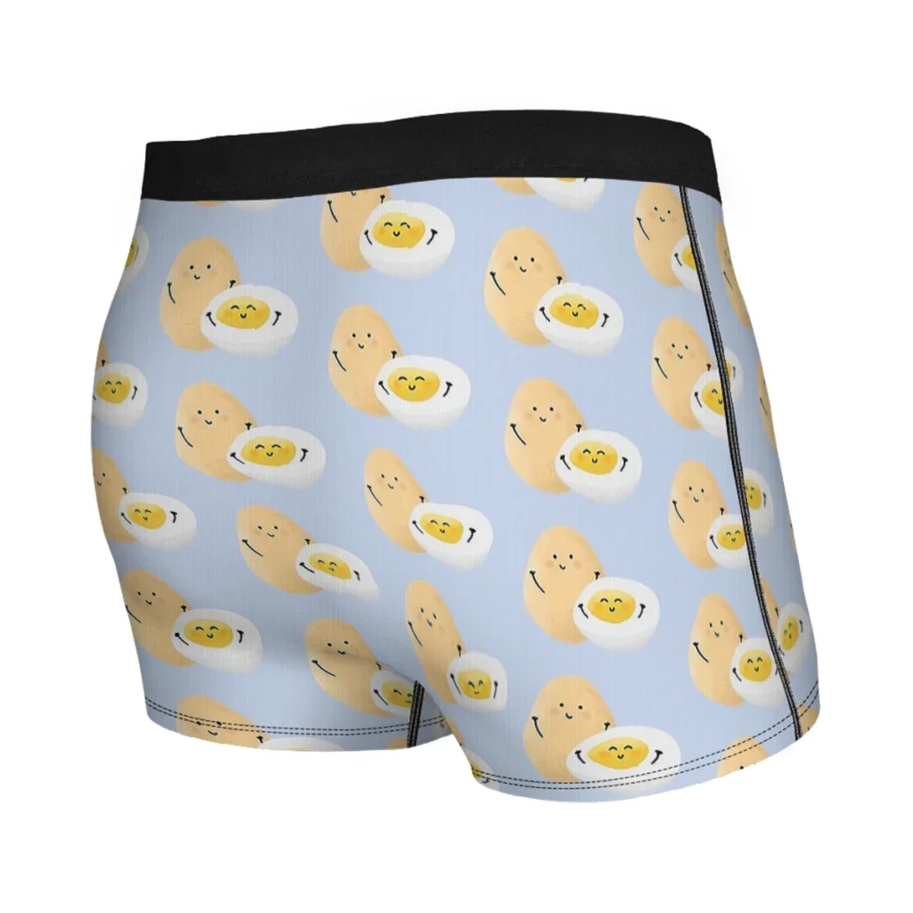 Cute Little Happy Boiled Eggs Man's Boxer Briefs Underwear Chicken family bucket Highly Breathable High Quality Sexy Shorts