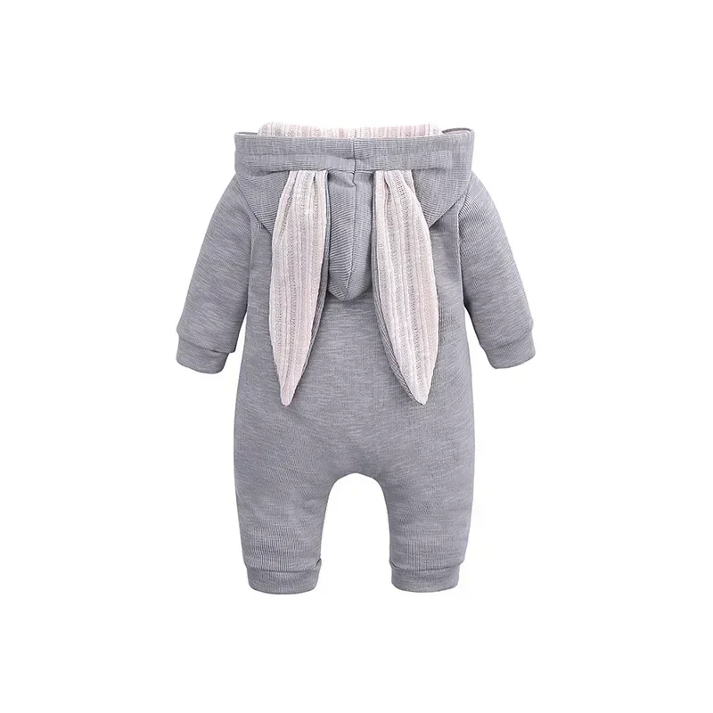 Cute Rabbit Ear Hooded Baby Rompers For Babies Boys Girls Clothes Newborn Clothing Jumpsuit Infant Costume Baby Outfits Fall