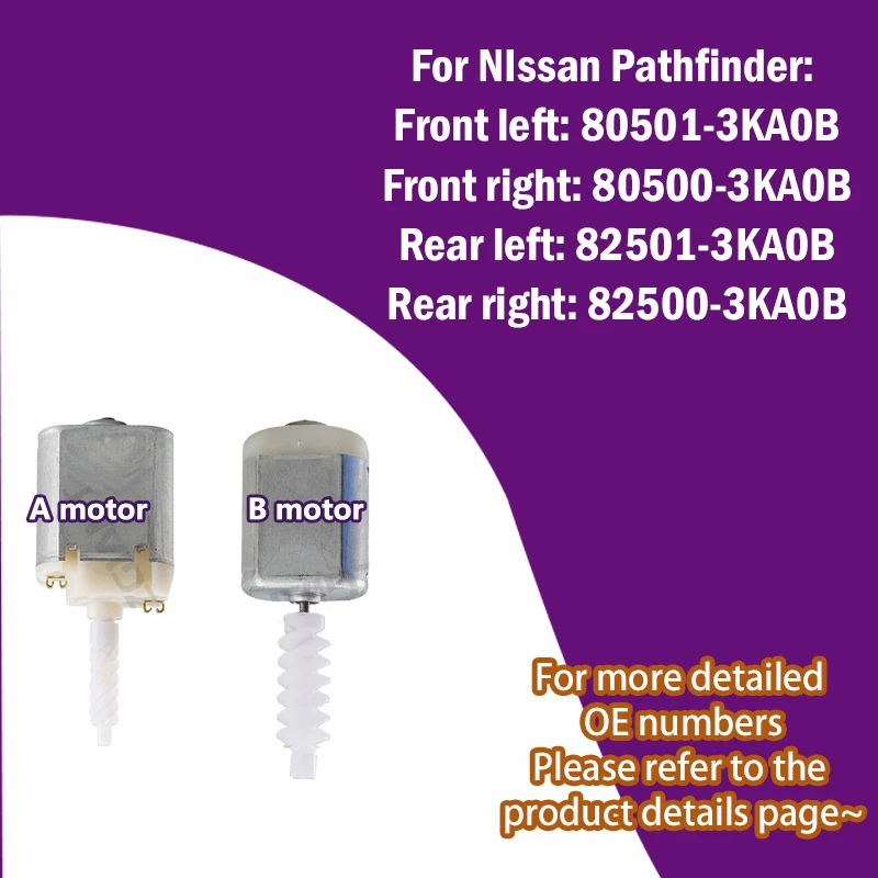 FC-282 For Nissan Pathfinder 1996-2004/2013/2014-2020/ Car centre door lock 12V DC micro carbon brush motor high torque parts