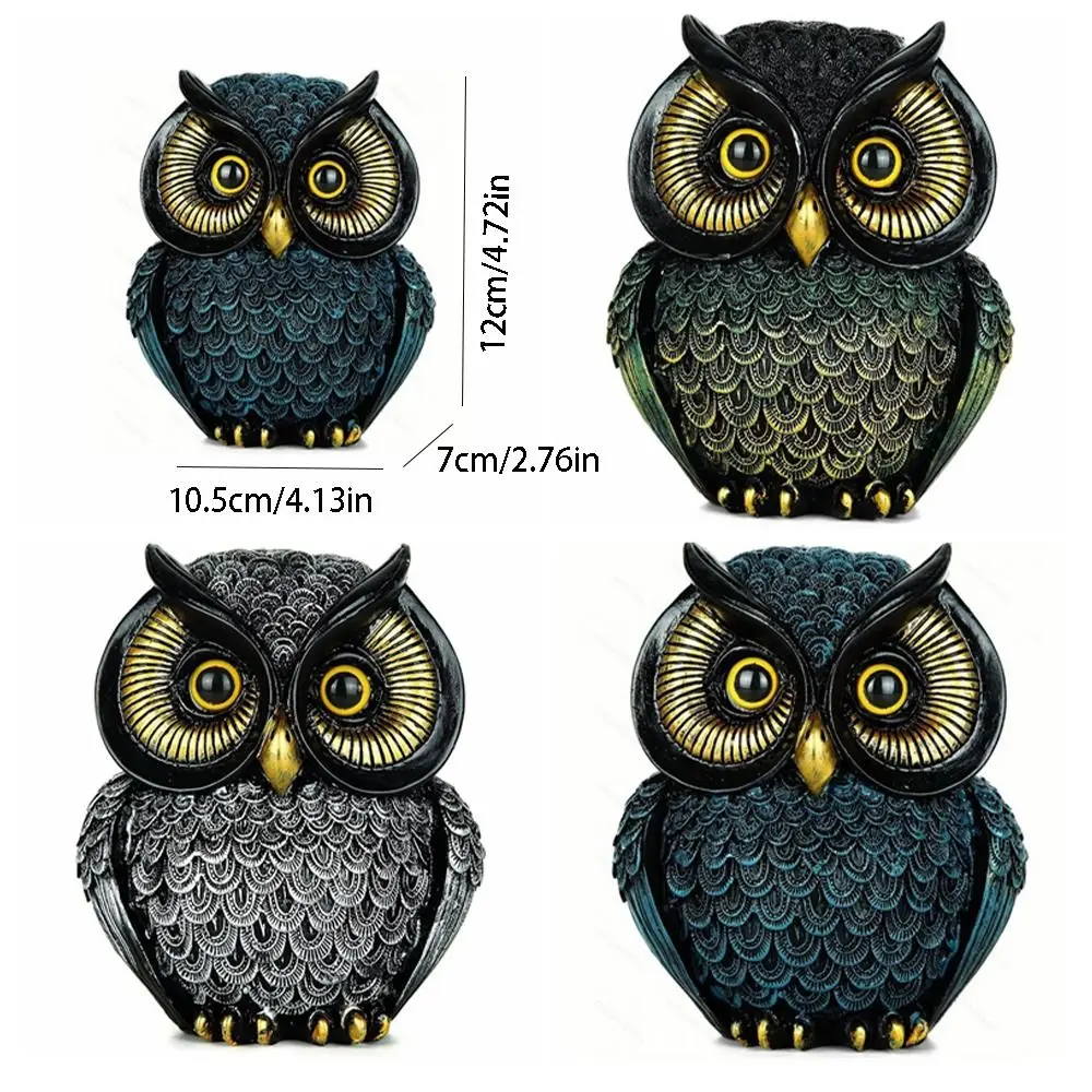 Vintage Resin Owl Statue 6