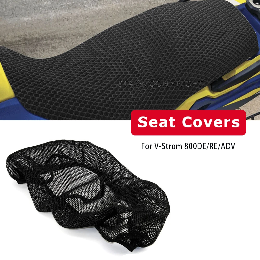 

V-Strom 800RE Seat Cover For Suzuki V-Strom 800DE 800RE Adventure Motorcycle Parts -3D Nylon Breathable Seat Cover
