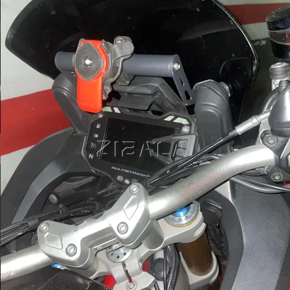 

Motorcycle FOR Ducati Multistrada 1200/1260 S 950 /V2 2015 2016 2017-2024 2023 Navigation Bracket Holder GPS Phone Support Mount