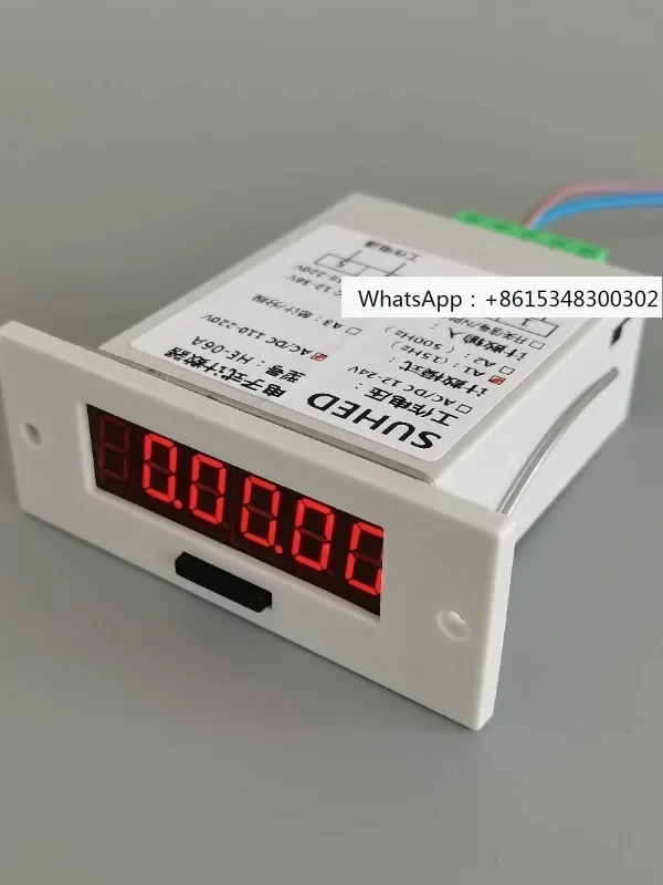 Machine equipment working timer running time recorder electronic digital display industrial automatic accumulation