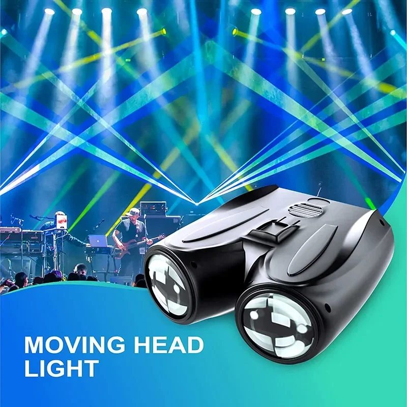 Led Disco Lamp Spotlight Colorful DJ Party Light Projector 128/64led Stage Effect Professional Lighting for Home Entertainment