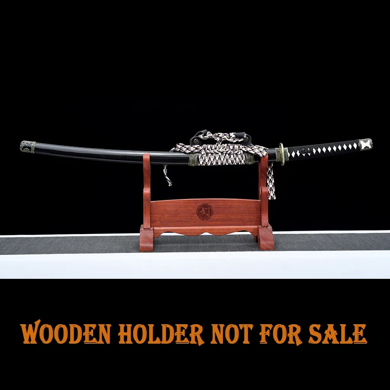 Handed Wooden Sword, Classical Japanese Tachi Sword, Samurai Katana, Wood Blade,Training Practical Sword, Type I