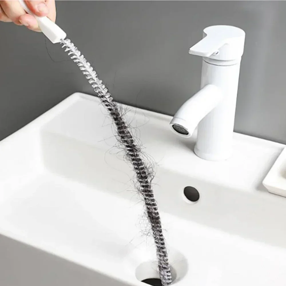 1 Stück Waschbecken-Abfluss-Reinigungsbürste, Abfluss-Verstopfungsentferner, biegbare Waschbecken-Überlauf-Kanal-Abflussbürste für Badezimmer und Küche