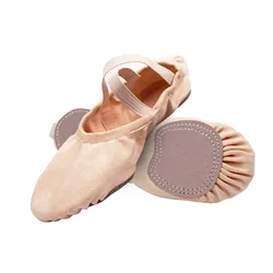 Sapatos de dança Stretch Canvas para meninas e mulheres, Split Sole