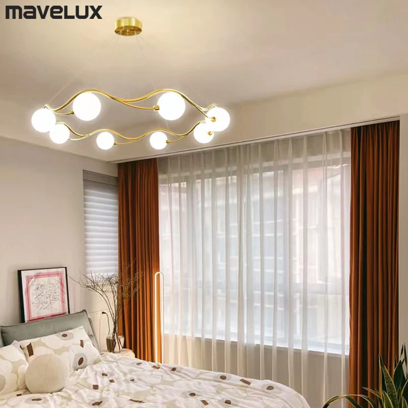 

Luxury Gold LED Chandelier Home Kids Living Dining Room Bedroom Restaurant Hanging Lamp Indoors Decorative Lamps