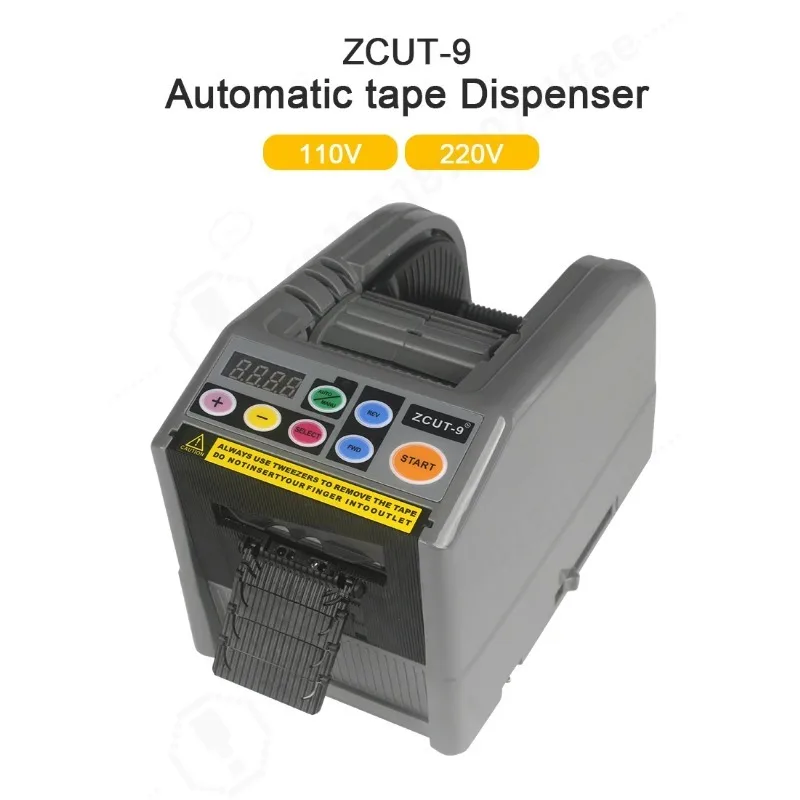 ZCUT-9 Automatic tape Dispenser Ribbon Cutting Machine 110V/220V 6-60mm Intelligent Adhesive Tape Double Sided Cutter