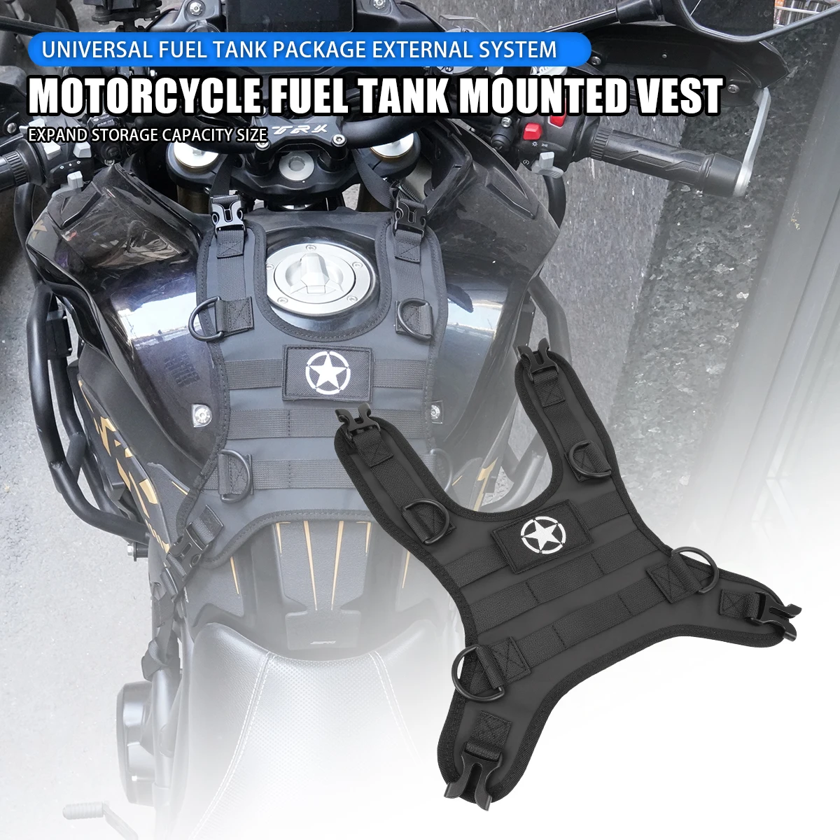Nowe części torby motocyklowej Podstawa torby na zbiornik Przenośne akcesorium silnikowe do uniwersalnego zestawu zbiornika paliwa Motorcross