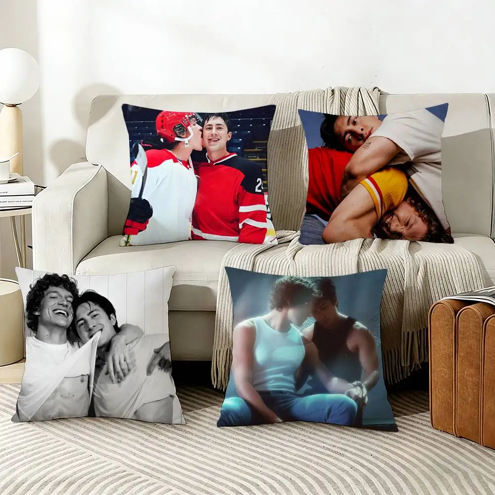 

H-Heated R-Rivalry S-Shane Hollander I-Ilya Rozanov Pillow Cover Sofa Cushion Cover Home Room Decoration Children Gift