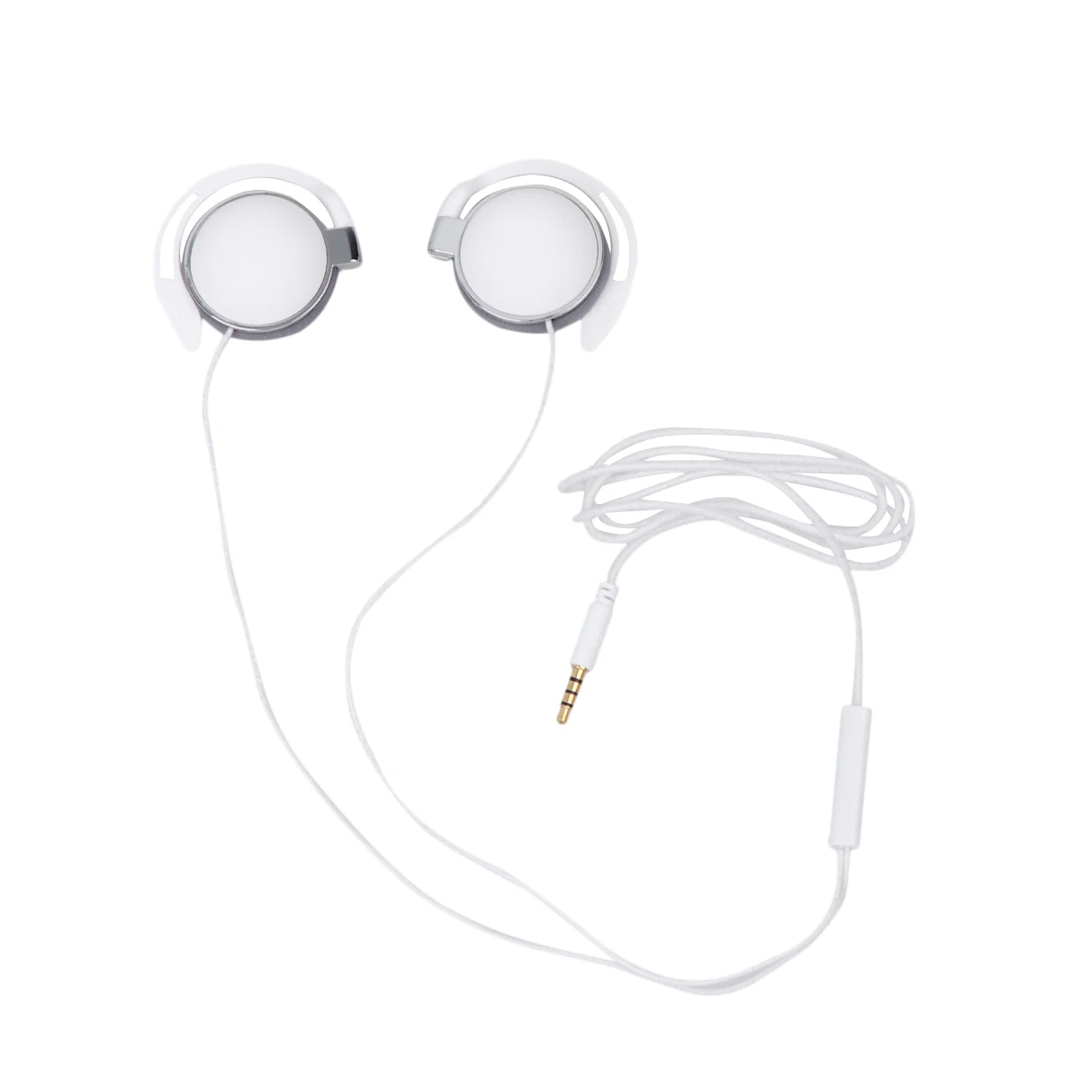 

White -Aural Neck Hanging Sports Earphone Lightweight Noise Reduction Headset Sweat Resistant Comfortable for Daily Running