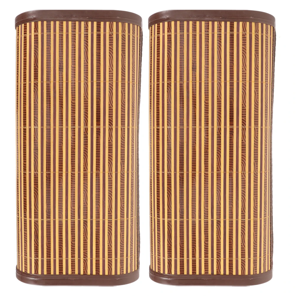 

2pcs Hollow Bamboo Pillow Cooling Material Summer Khaki Bed Neck Cushion Cylindrical Ergonomic Bamboo Sauna Headrest Pillows