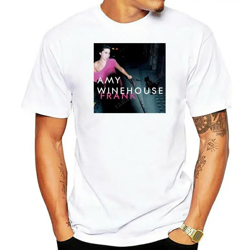 Amy Winehouse Frank Album Jazz Singer Men's Black summer fashion T Shirt Size S To 3XL High Quality T-Shirt male top tees