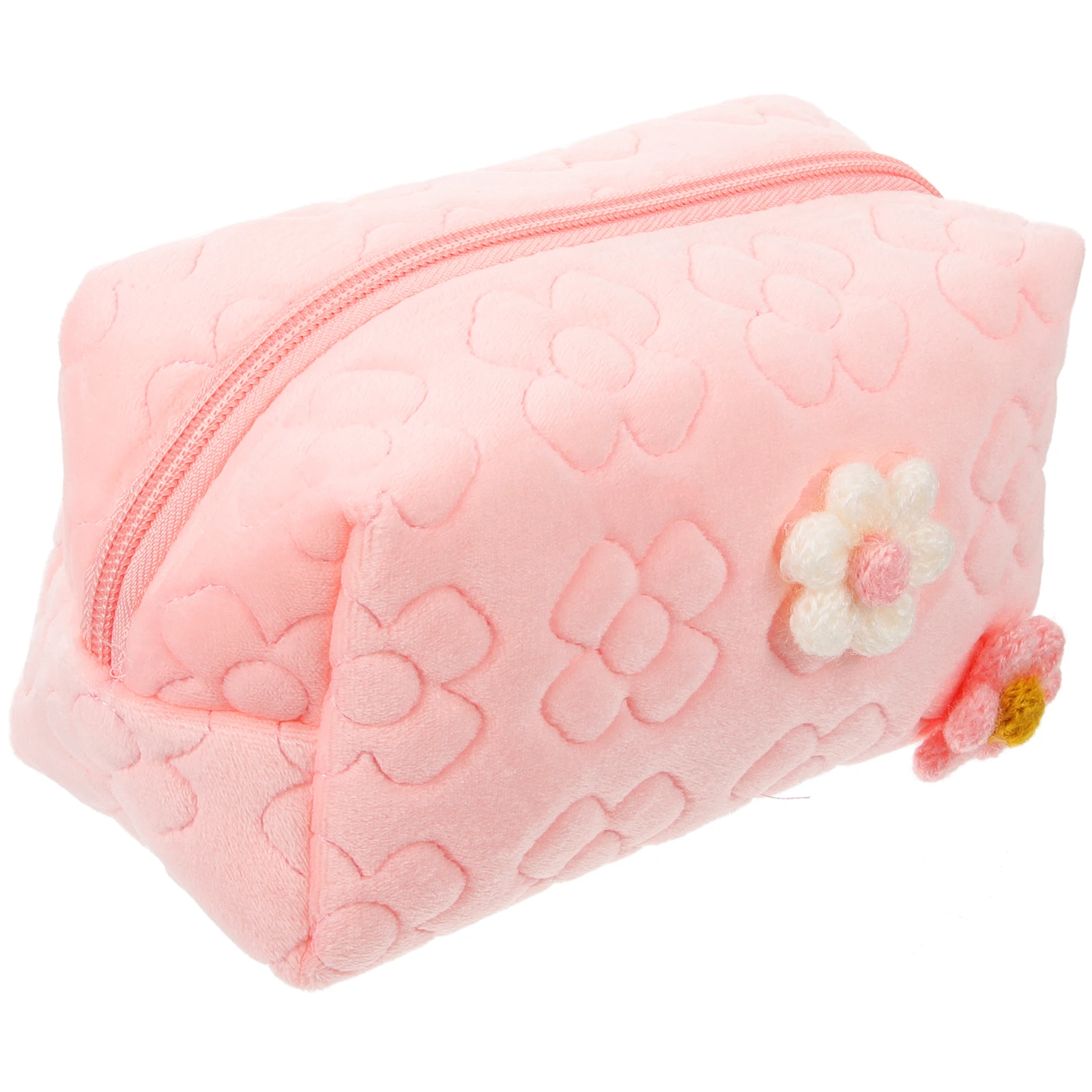 

Elegant Large Flower Bag Pink Portable Storage Pouch Women Travel Makeup Organizer Toiletry Bags Container