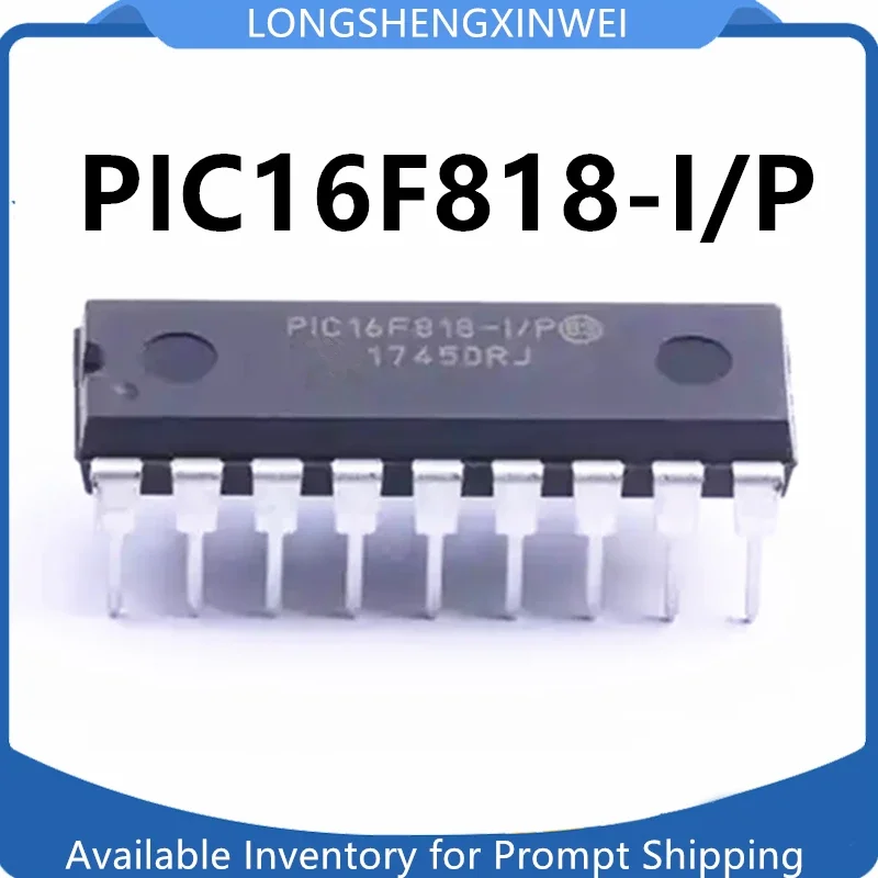 1PCS PIC16F818-I/P PIC16F818 Inline DIP18 New Microcontroller Chip