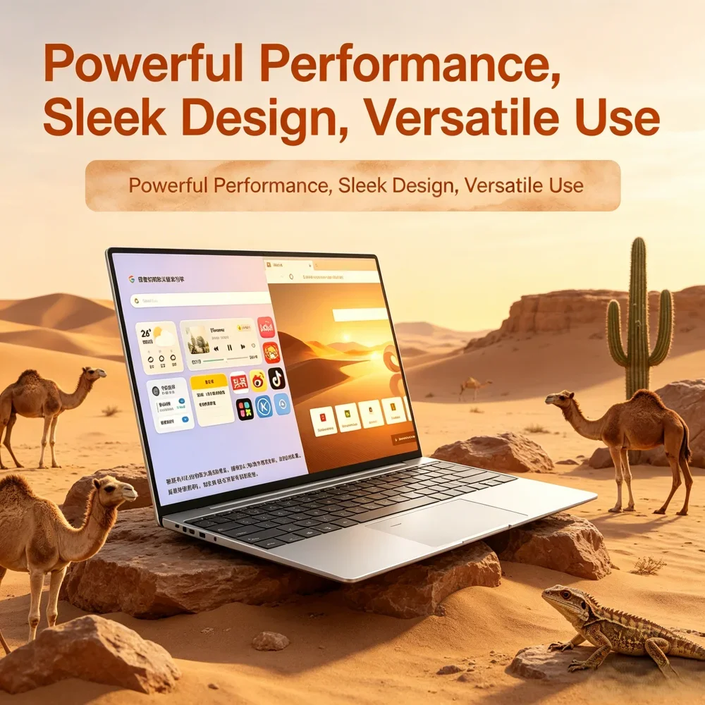 14.1 Inch Ultra Slim Laptop Intel Core i9-9880H Win11 32GB RAM 2TB SSD 1080P HD Multifunctional Laptop