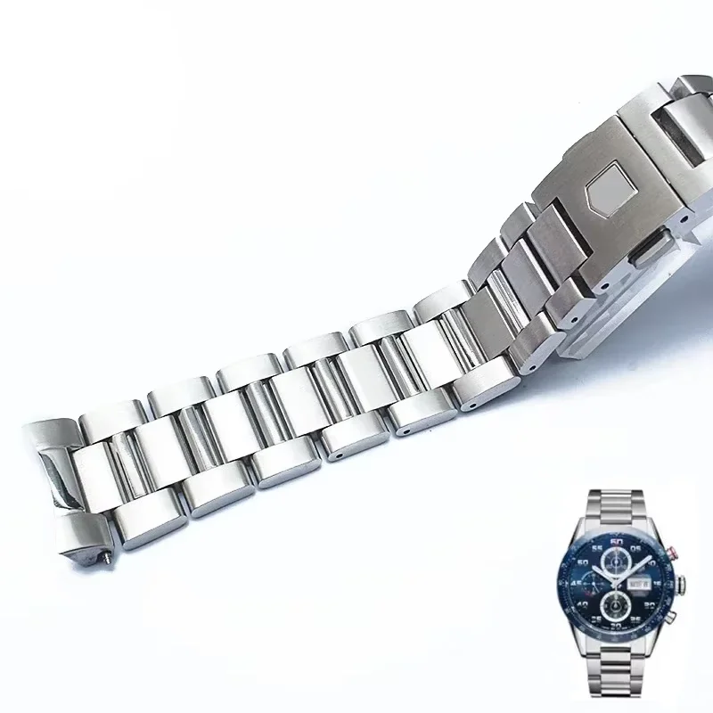 

22 мм твердый ремешок для часов из нержавеющей стали, браслет, ремешок для часов для Tag Heuer Calera Series, аксессуары для часов, ремешок