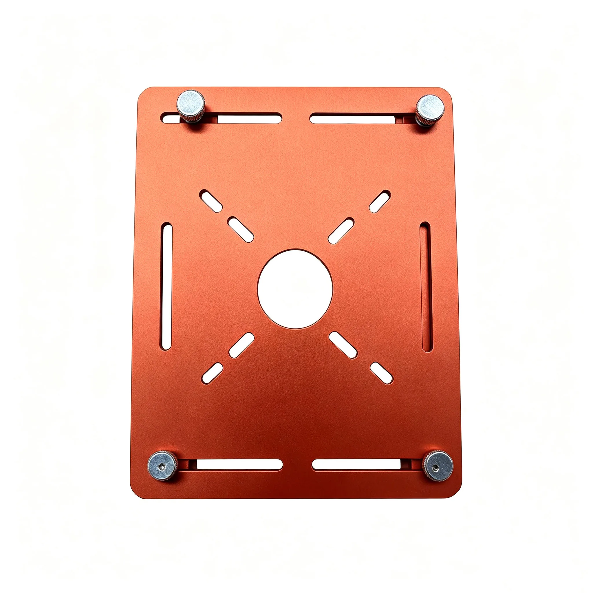 Router Guide Constructed from Aluminum Alloy with Side Rails and Engraved Dual Scale for Reliable Wood Routing