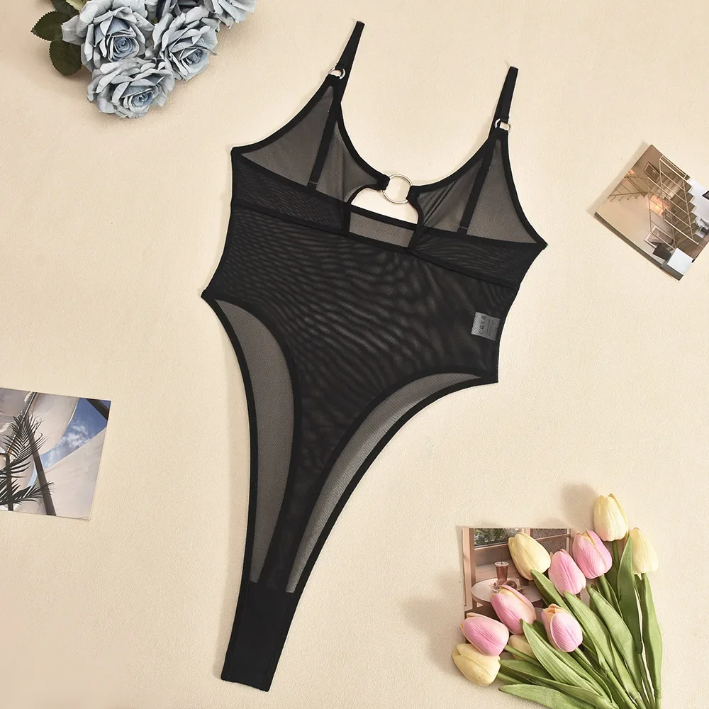 ملابس داخلية مثيرة مثيرة لصيد السمك ملابس داخلية نسائية قطعة واحدة ملابس داخلية شفافة حسية للسيدات ملابس جنسية غريبة ملابس نسائية #4